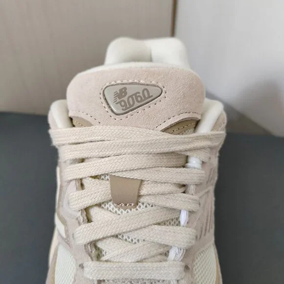 New Balance 9060 Cream Sneakers - Picture 5 of 7